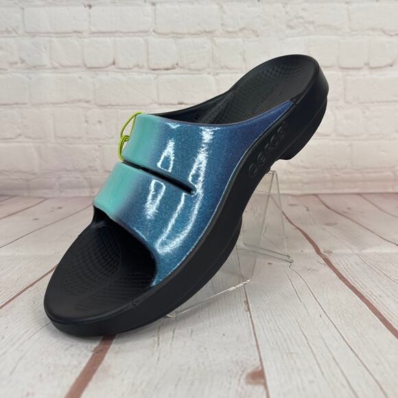 Oofos Ooah Luxe Atlantis Slides Sandals Mens Size 9/Women’s Size 11 - Picture 4 of 10